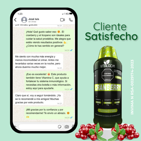 Cliente Satisfecho cranberry CRANBERRY 1000ml