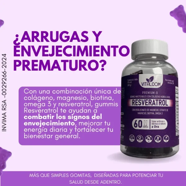 GOMAS RESVERATROL VITALCOM X60