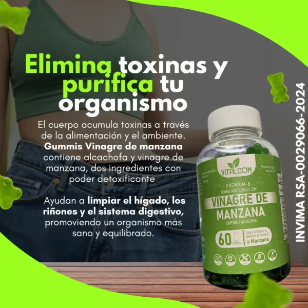 GOMAS VINAGRE DE MANZANA X60