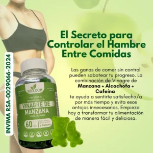 GOMAS VINAGRE DE MANZANA X60