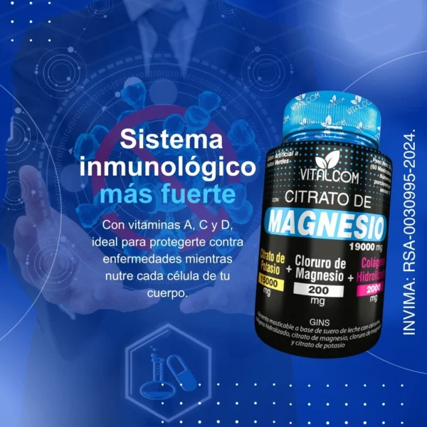 Citrato de Magnesio VITALCOM CAP