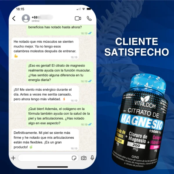 Citrato de Magnesio VITALCOM CAP