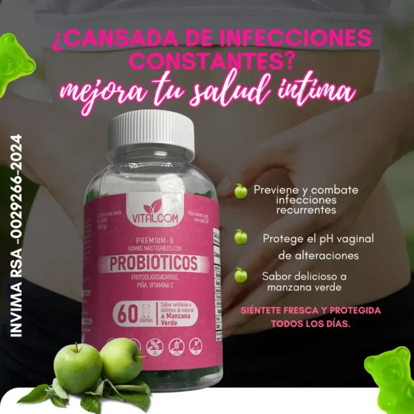 GOMAS PROBIOTICOS INTIMOS X60