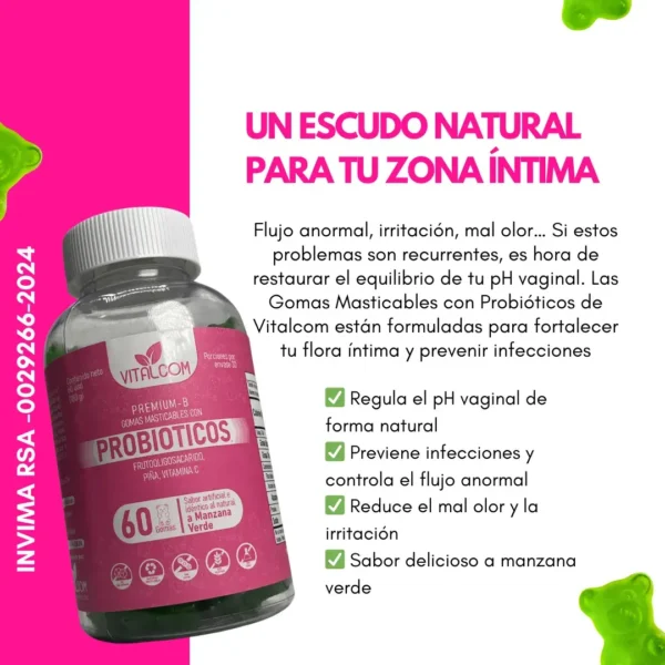 GOMAS PROBIOTICOS INTIMOS X60